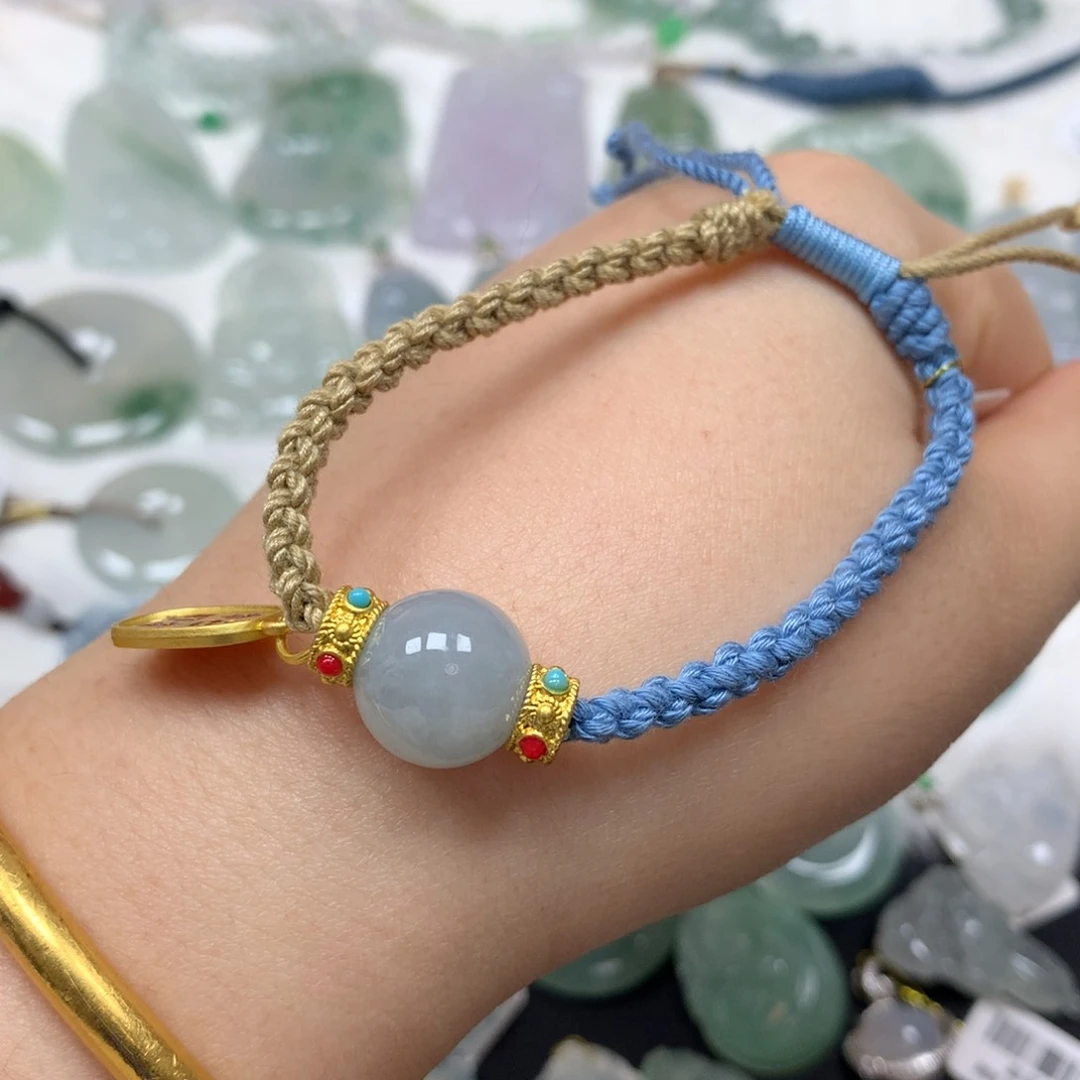 翡翠手绳未镶嵌福利无证书