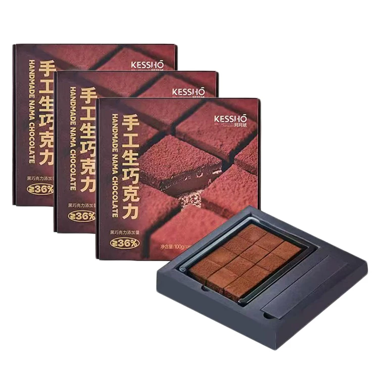 100g*3盒 25年5月4日 大润发在售 珂珂琥手工生巧克力丝滑绵密