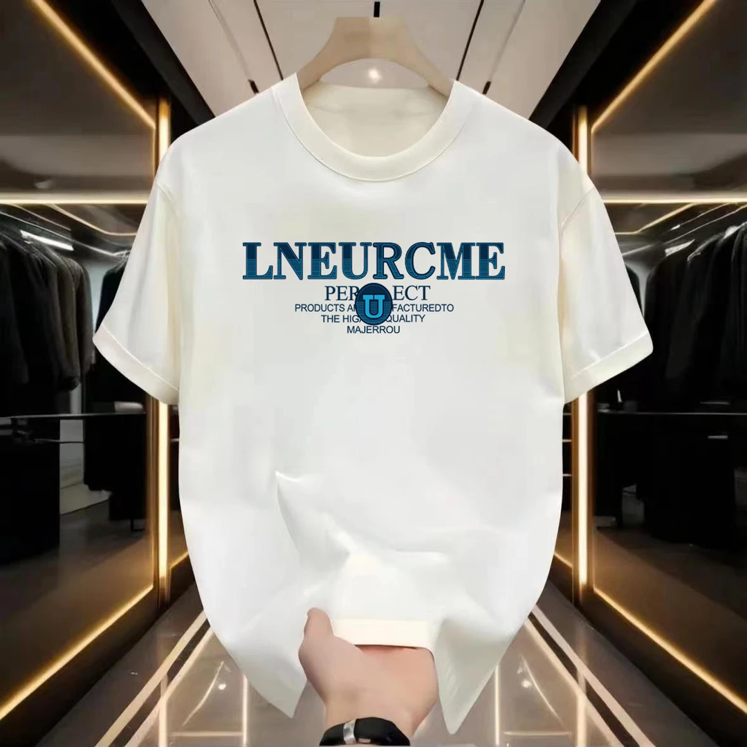 小众国潮趣味字母印花短袖T恤男2025夏季chic港味内搭情侣上衣潮