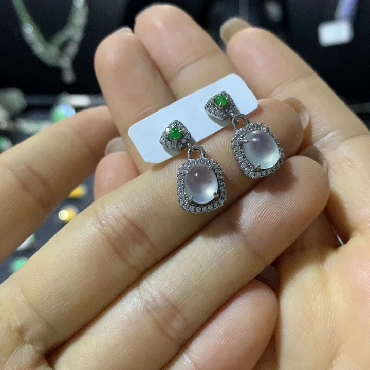 翡翠银S925镶嵌戒指