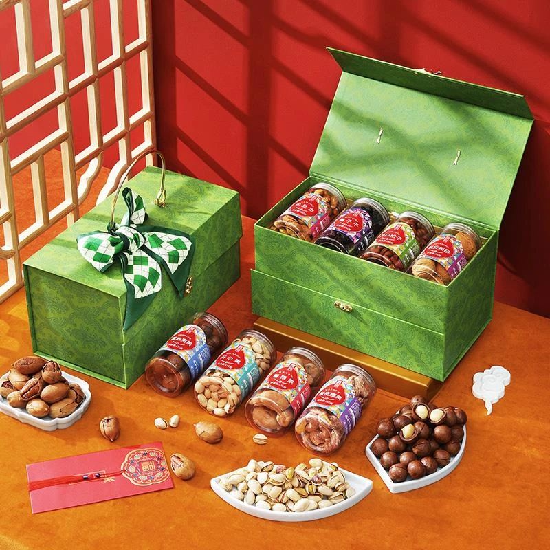 纯坚果礼盒零食干果大礼包罐装过年送礼佳品走亲长辈礼品新年定制