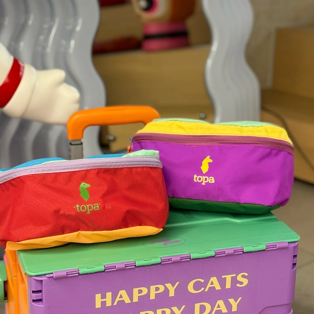 popoglow3L多巴胺软壳撞色腰包大容量单肩斜跨高颜值