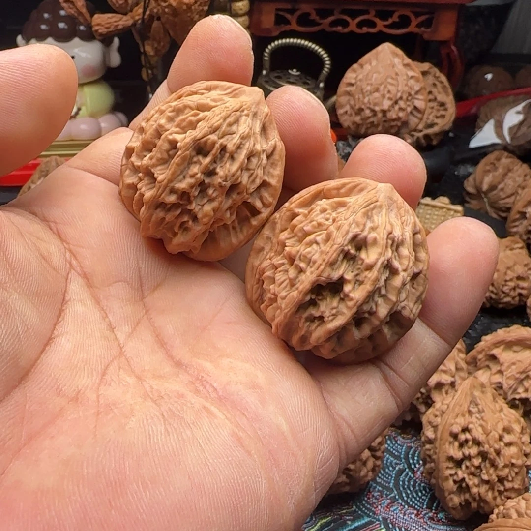 把件文玩核桃全品麦穗虎头36