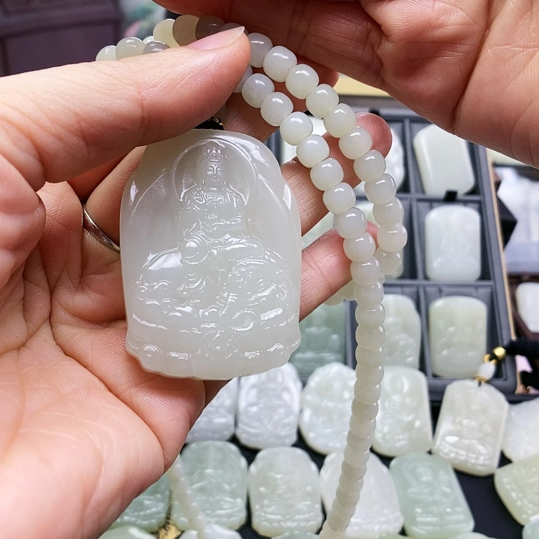 和田玉颈饰未镶嵌来****4