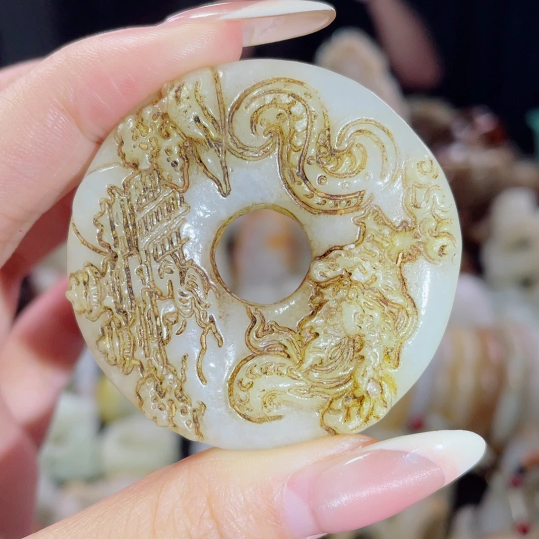 和田玉未镶嵌挂件17