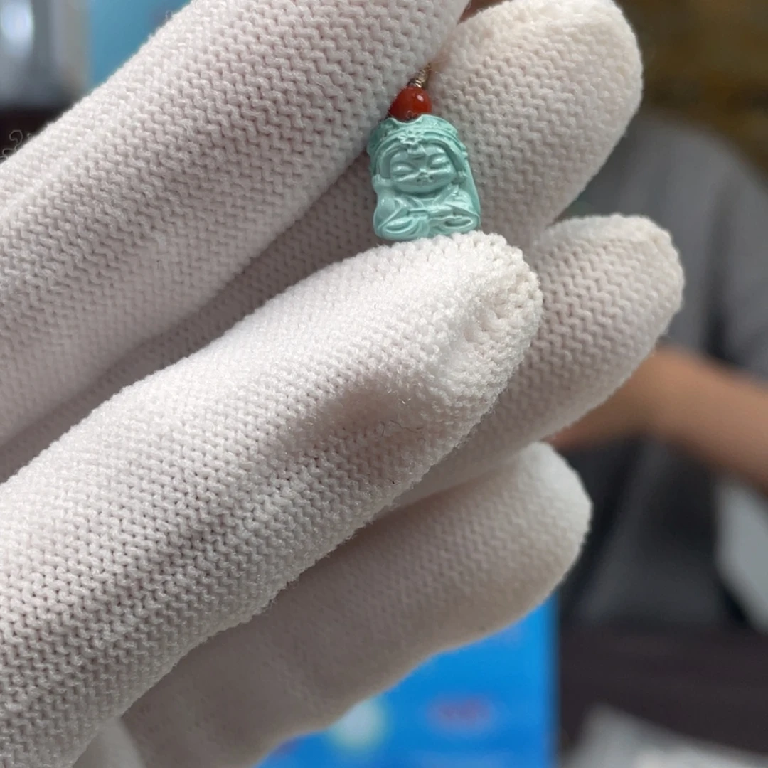 绿松石未镶嵌挂件