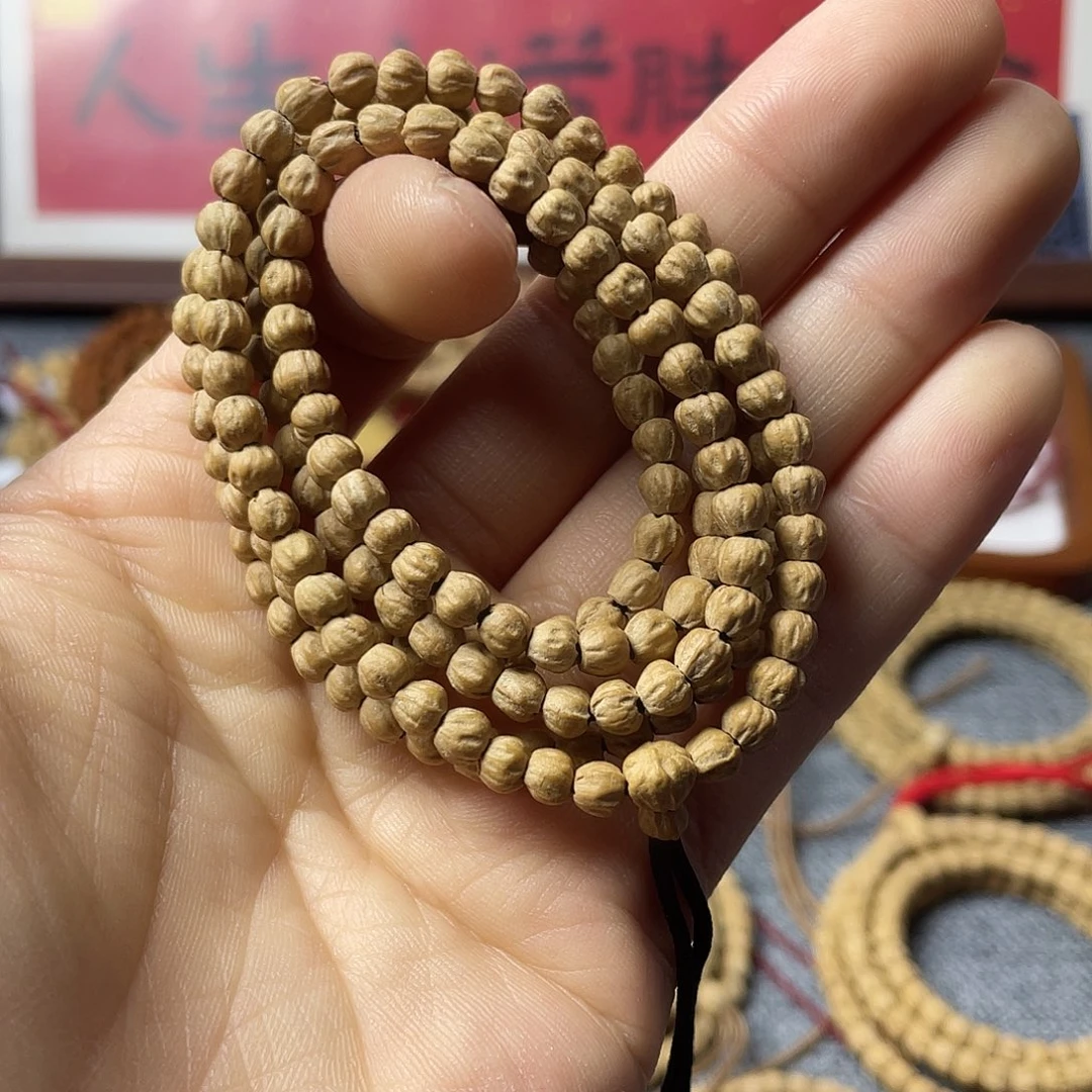 吊坠柏香籽/百香籽粉皮玉化小金豆5mm