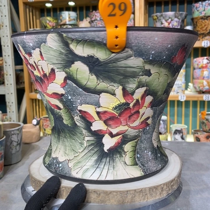 红陶景德镇艺术手绘作品