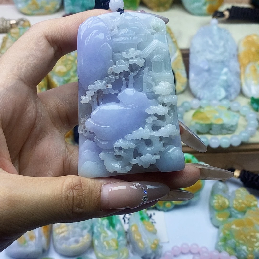 翡翠未镶嵌颈饰翡翠