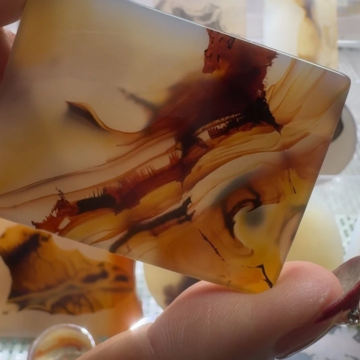 玛瑙/玉髓未镶嵌项链