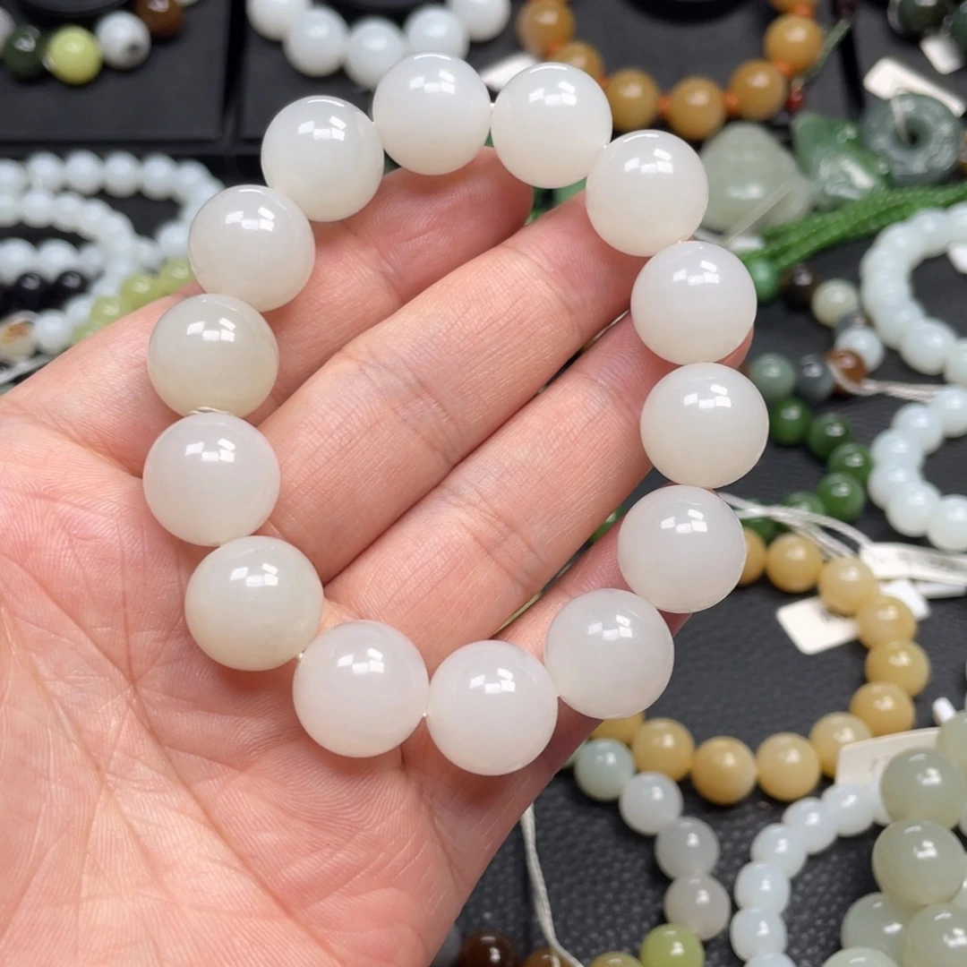 星***X和田玉未镶嵌手链16