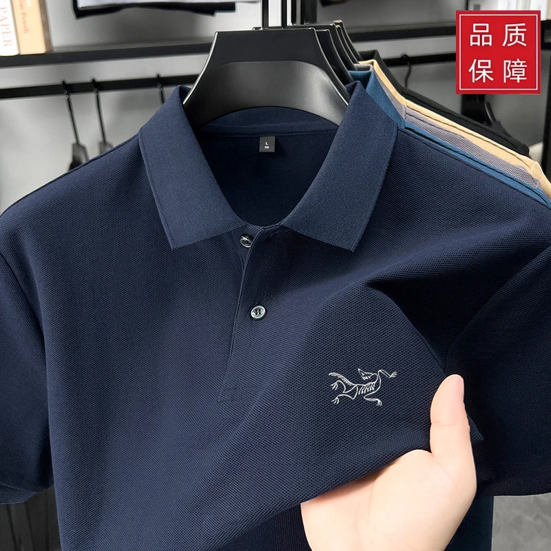 奥特莱斯清仓POLO衫短袖春翻领男士夏季翻领打底T恤透气大码纯棉