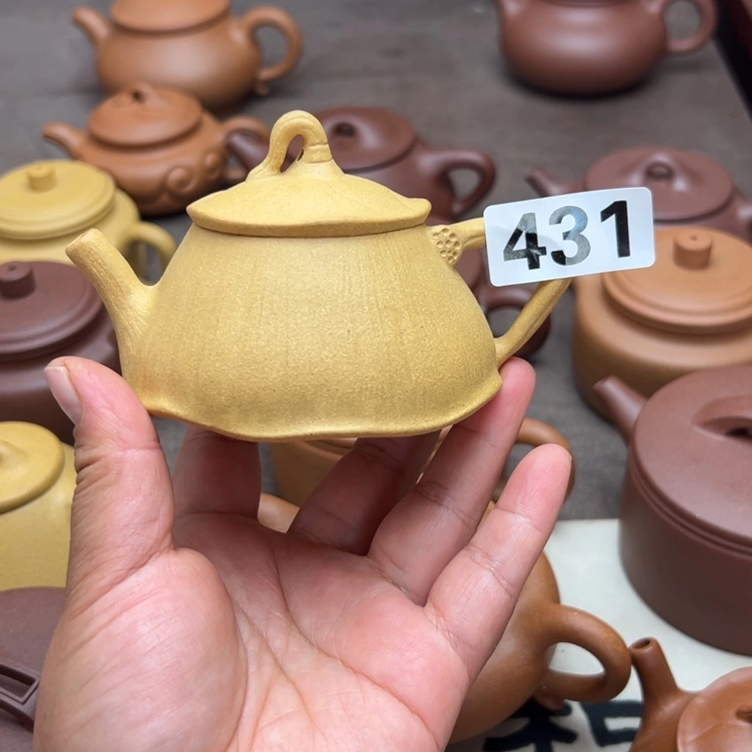 ****元紫砂茶壶黄金段半手工140cc左右