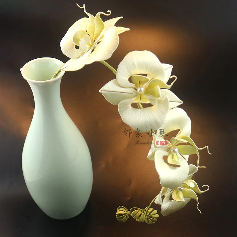 手工diy蝴蝶兰缠花材料包福叠插花家居装饰装饰品邻家小琴手作品