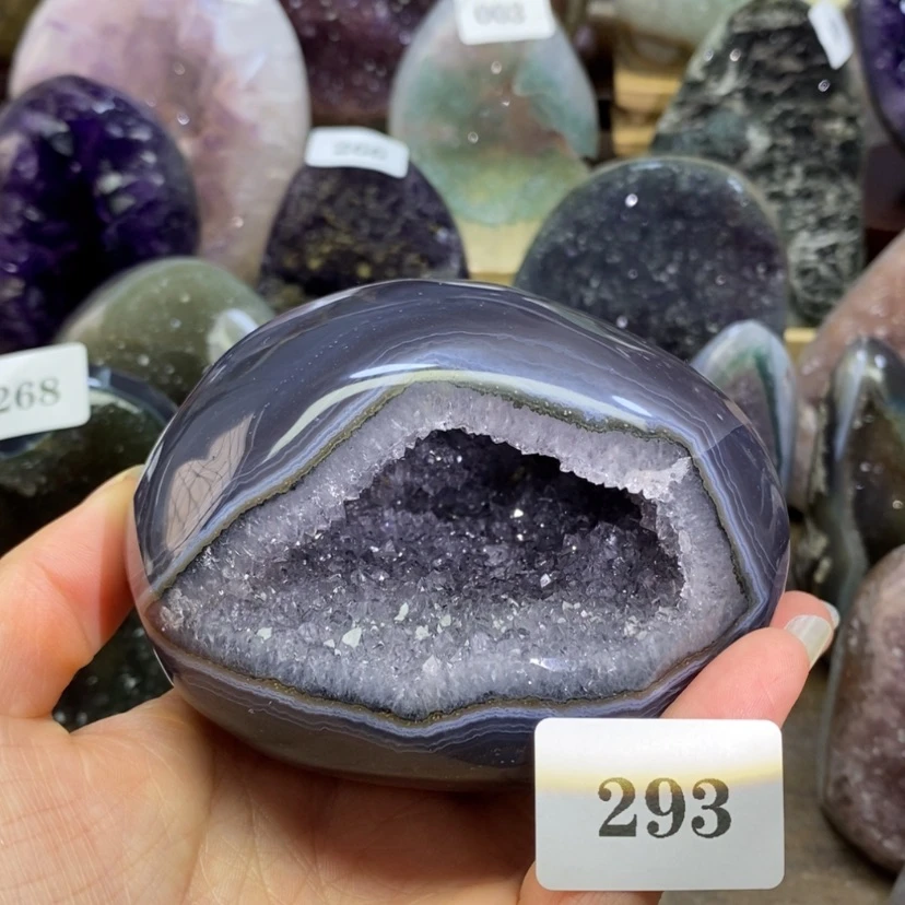 【闪购商品】未镶嵌大型摆件（非配饰）紫晶修补放漏