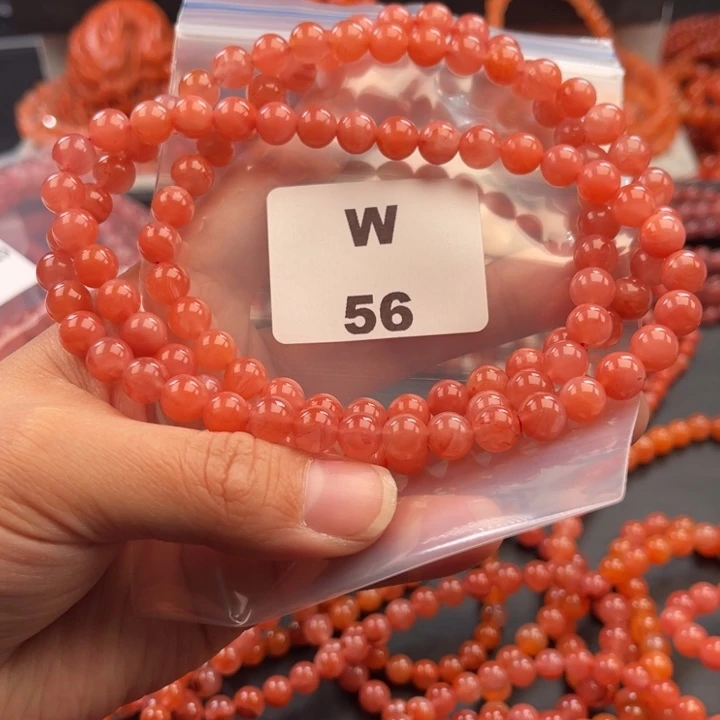 南红玛瑙未镶嵌多样性发货默认微瑕称重7mm