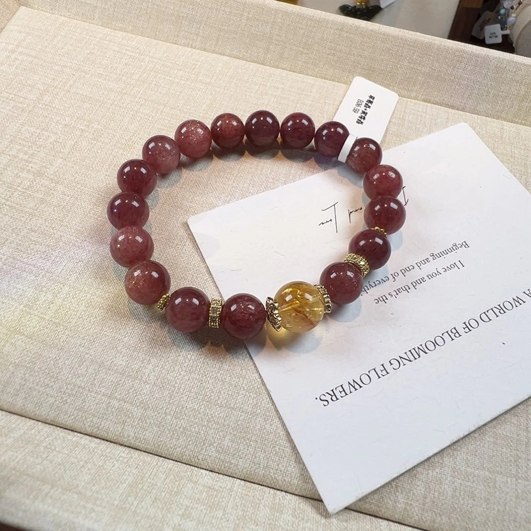 手链水晶未镶嵌车厘子草莓晶