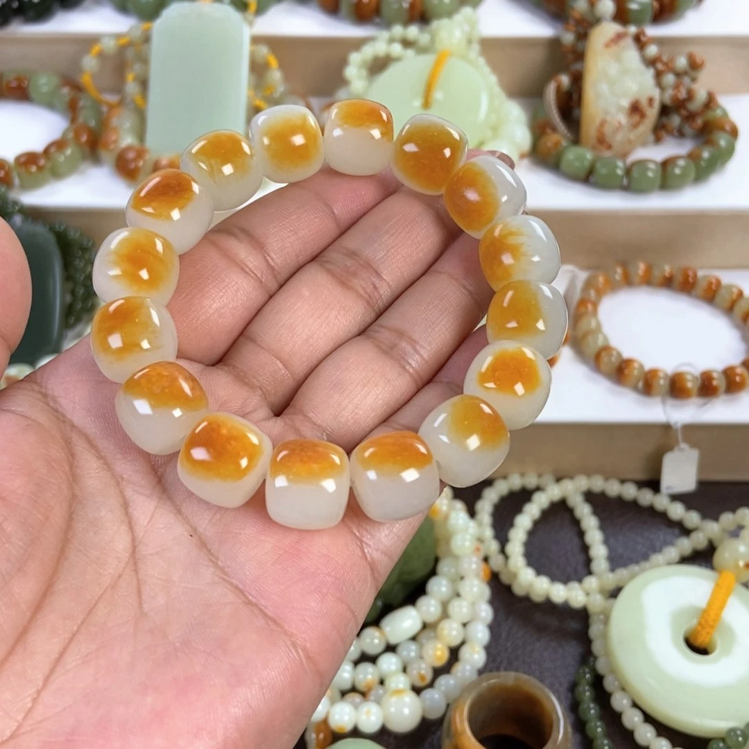 未镶嵌透闪石质玉手串气****撒