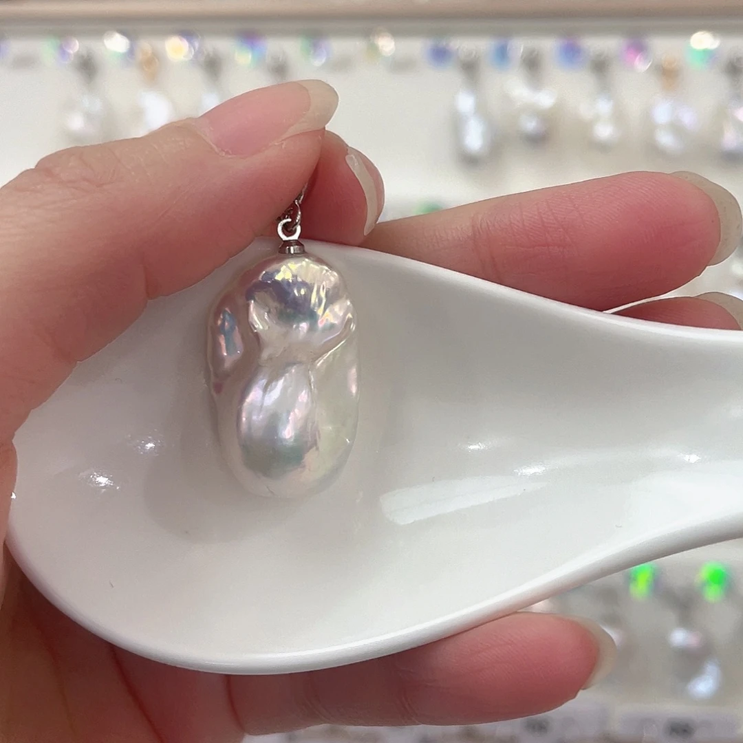 小***朱耳坠未镶嵌淡水珍珠