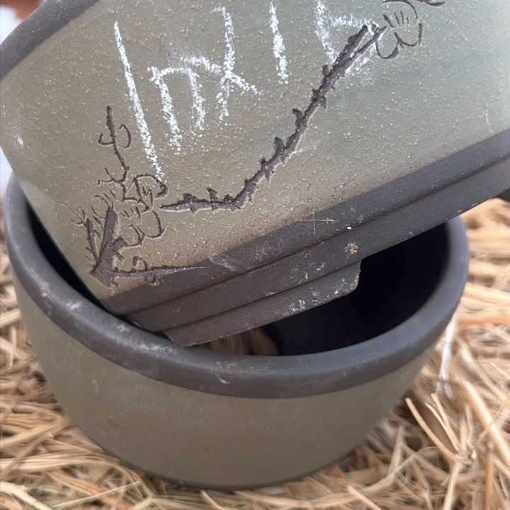 红陶紫砂碗盆口16