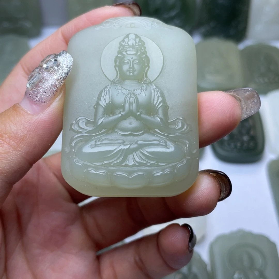 和田玉未镶嵌颈饰