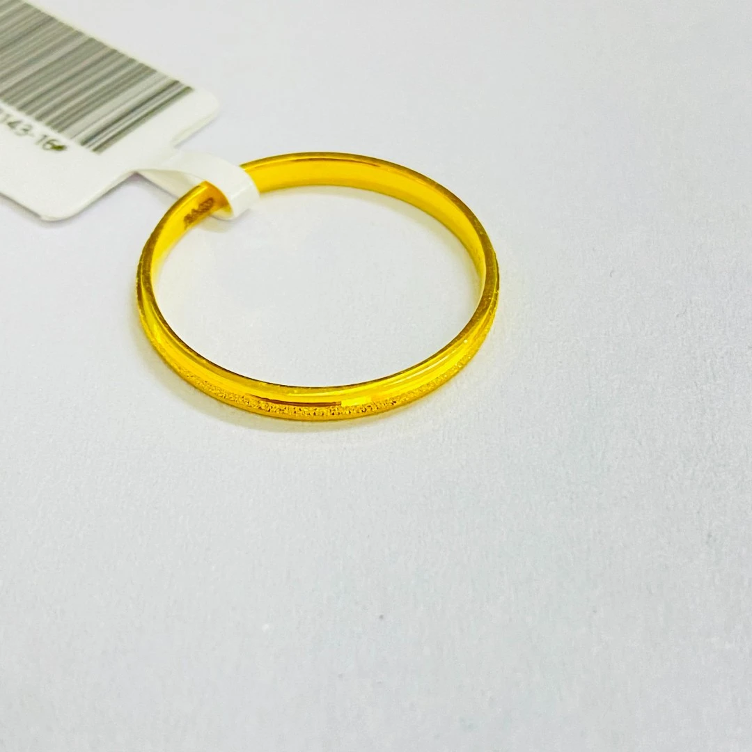 旺旺金选 足金999 磨砂戒指16#  1.93