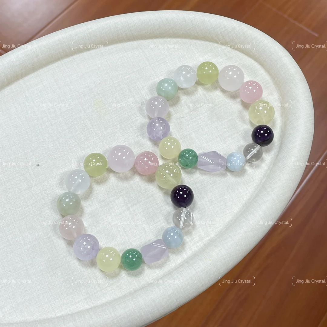 【长夏绿野】天然水晶多宝手串天然水晶默认微瑕