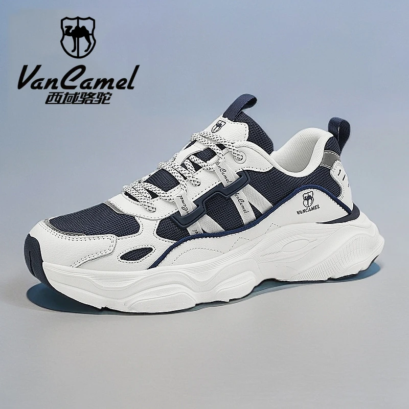 【木森推荐】西域骆驼运动鞋情侣款透气百搭老爹鞋男跑步鞋潮欧若风