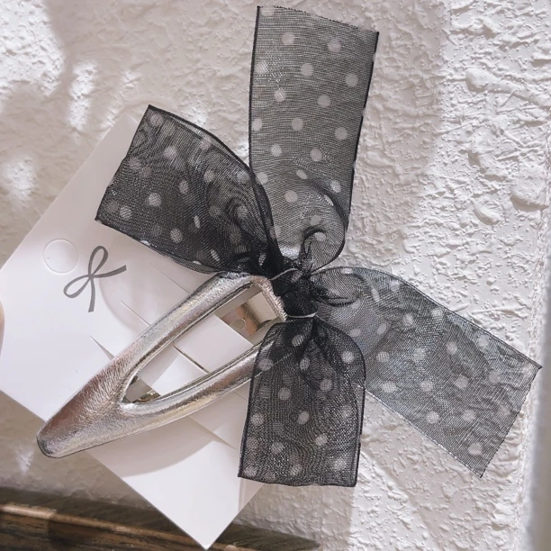 E664银色波点掰掰夹