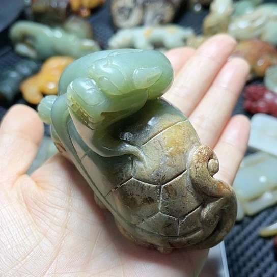 白玉菩提吊坠摆件