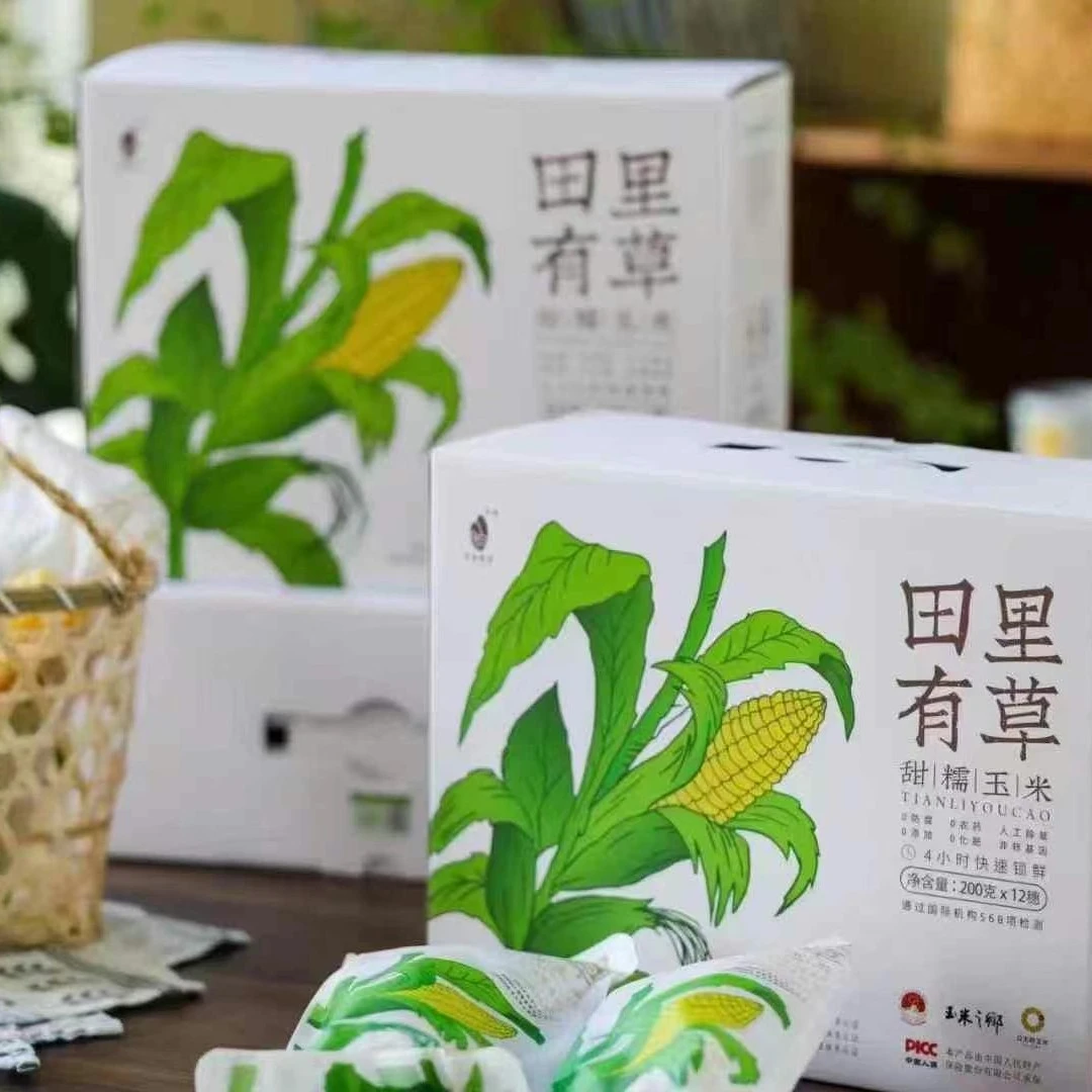 田里有草玉米一箱(12根)