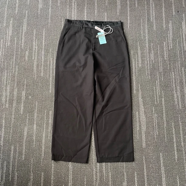 99新 Prada/普拉达 经典三角标宽松直筒裤/尺码48