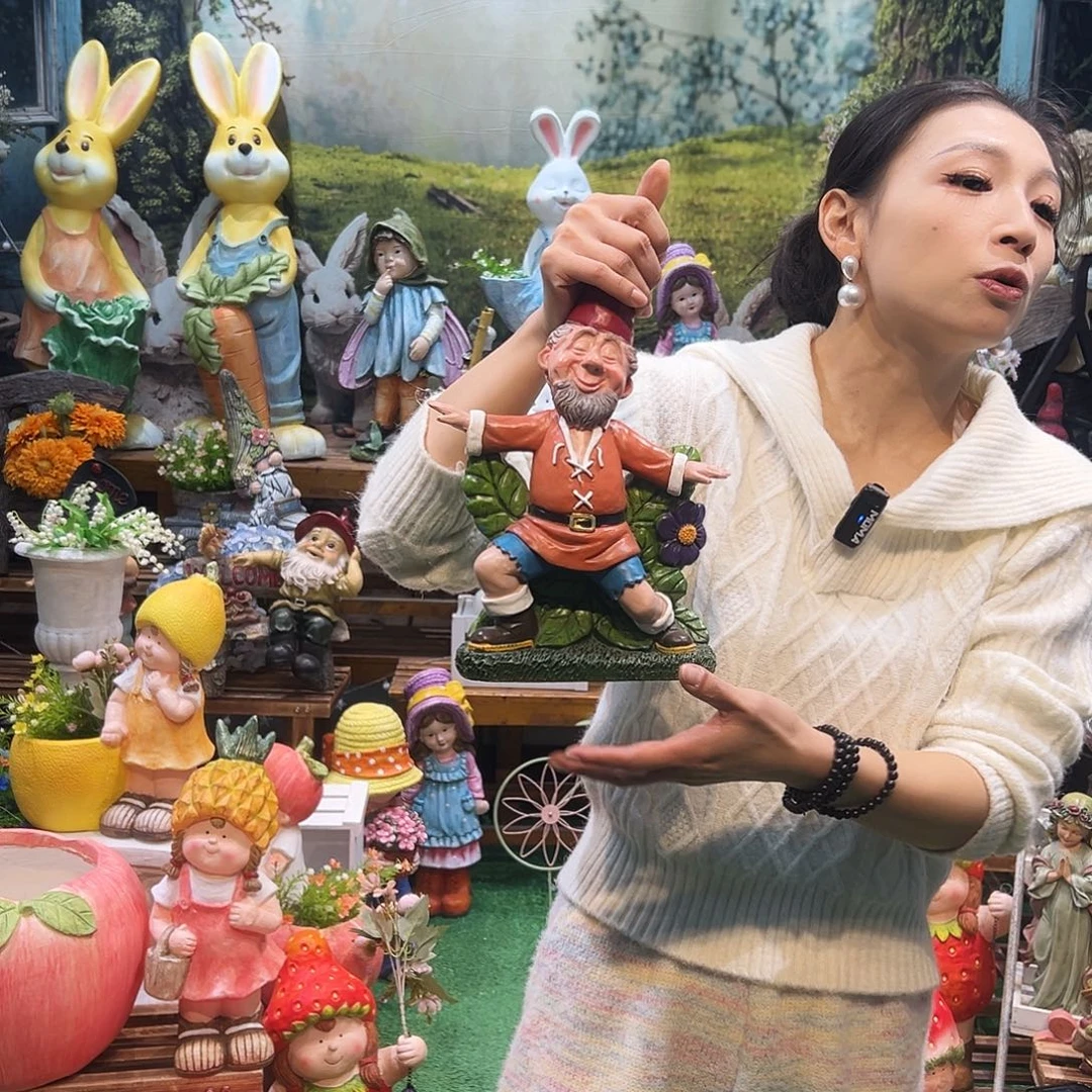 花园摆件红红火火