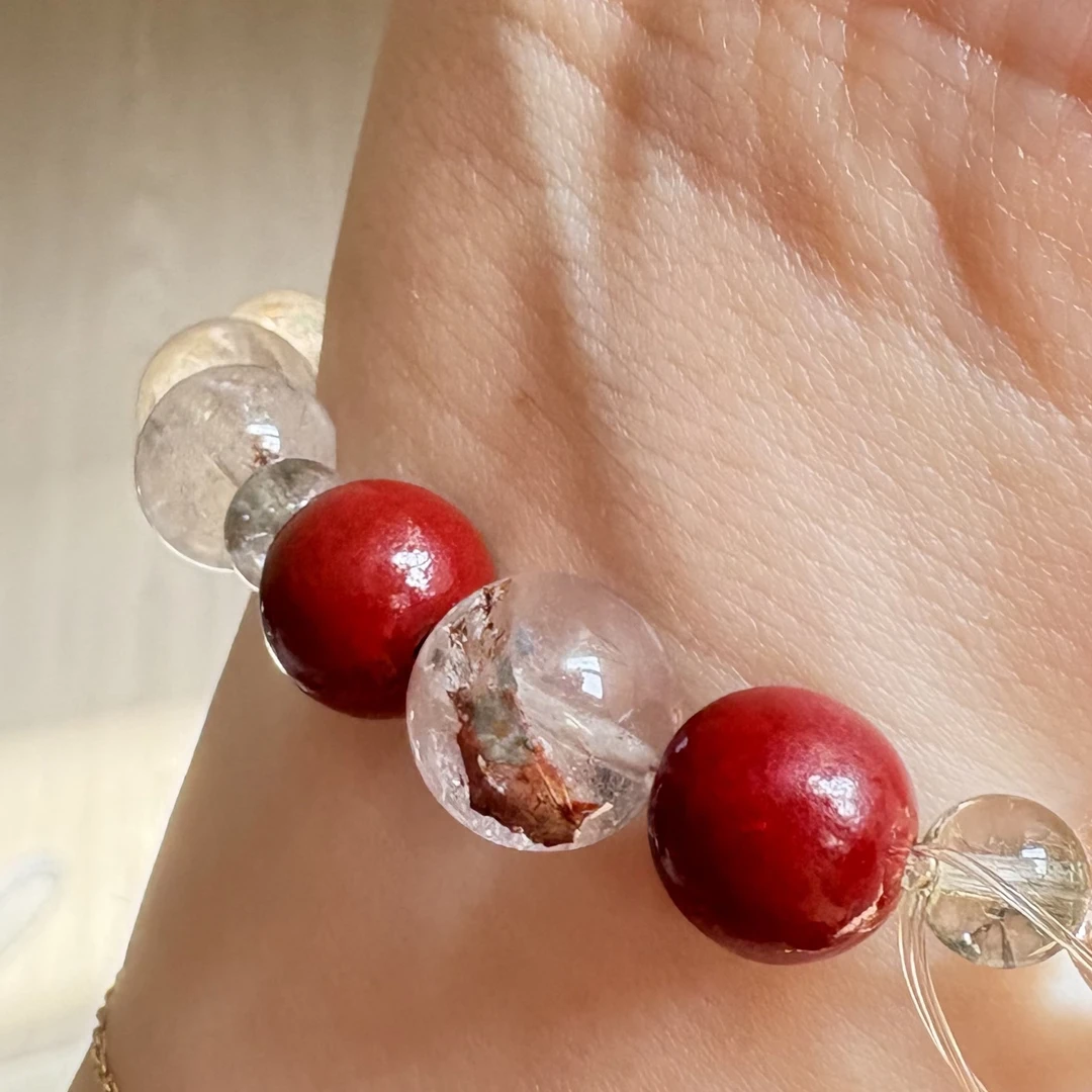 非金属仿水晶手链 原创设计订制天然手串