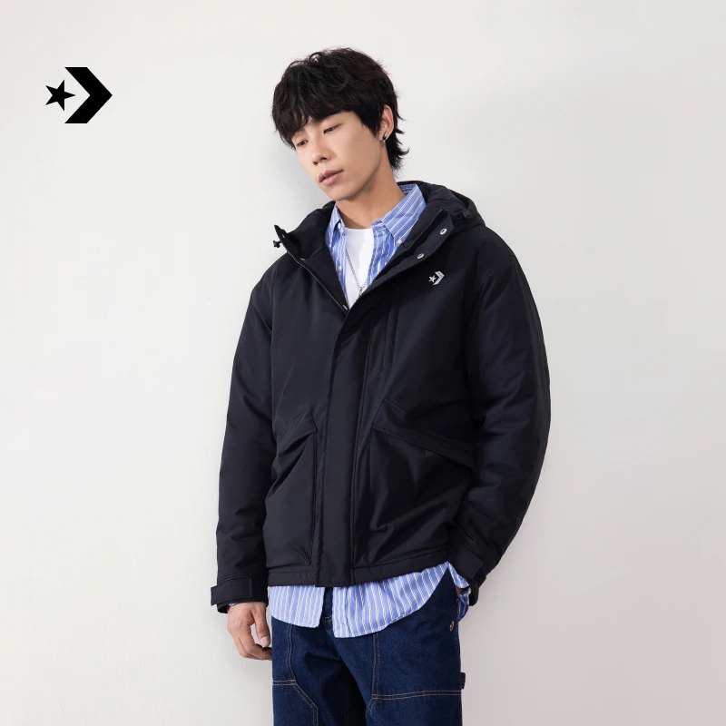 匡威秋冬新品男女连帽保暖面包服外套CONVERSE UCJ145