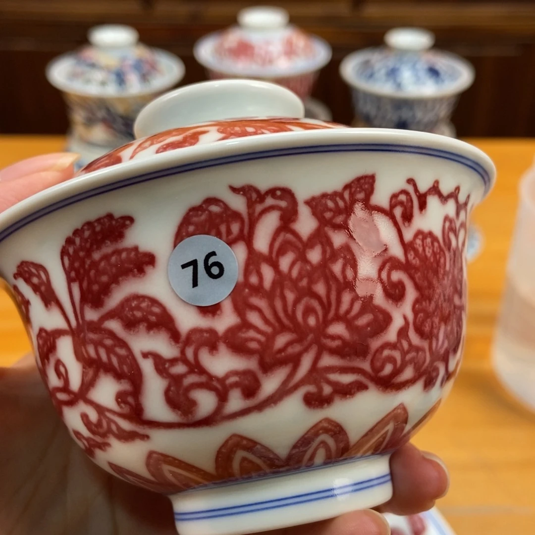 手绘现代茶具非古董