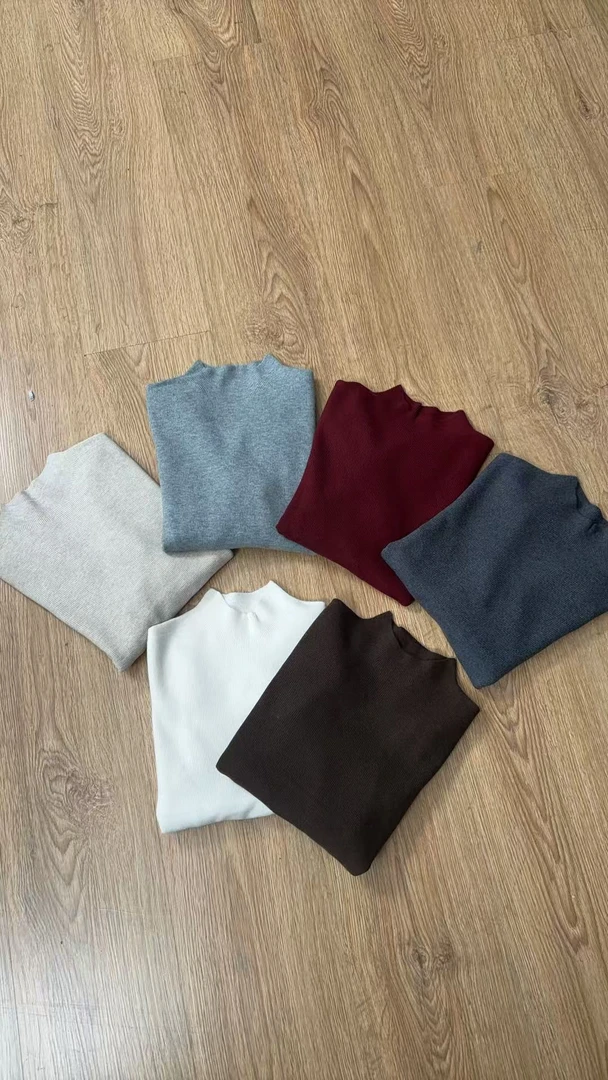 8881-女毛衣打底多色半高领可选毛衣轻奢打底