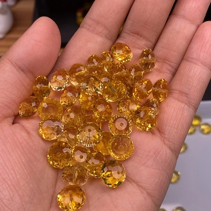 玛瑙/玉髓未镶嵌20个黄水晶卡10x6