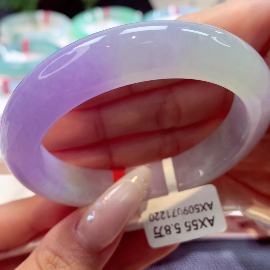 未镶嵌手镯翡翠冰春彩10号66