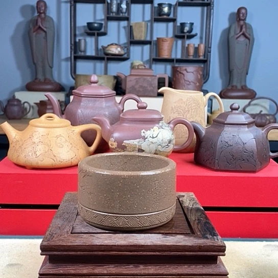 紫砂茶杯太极杯特价