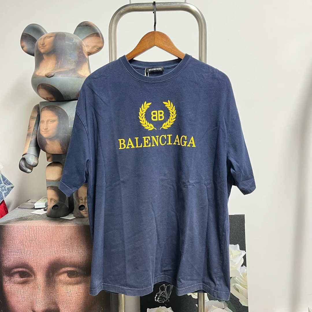 99新 Balenciaga/巴黎世家 麦穗短袖 N1718 尺码：M衣长74胸围58