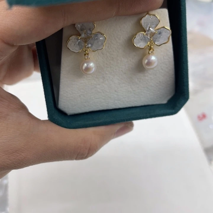 颈饰银S925镶嵌淡水珍珠4