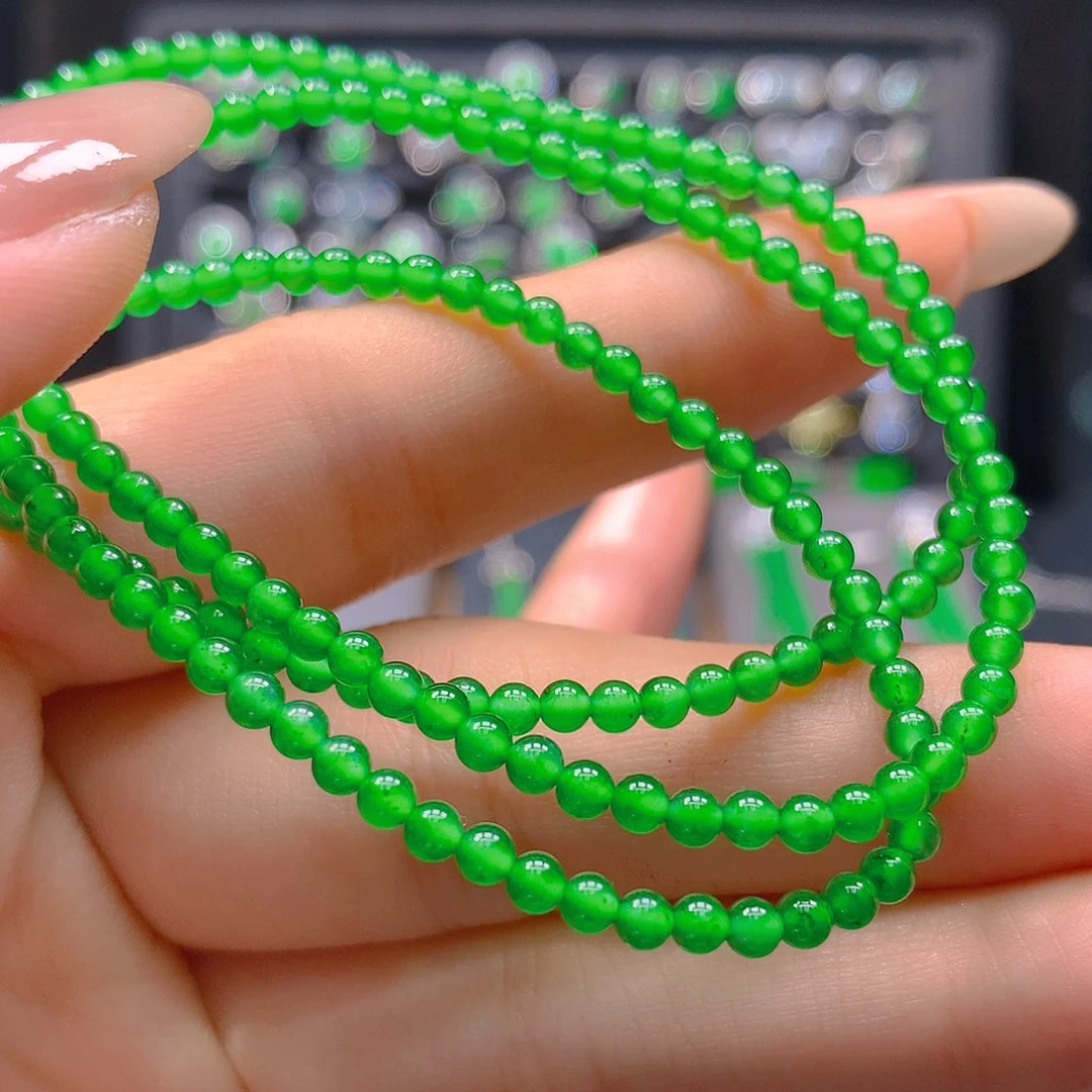 翡翠未镶嵌耳饰天然翡翠