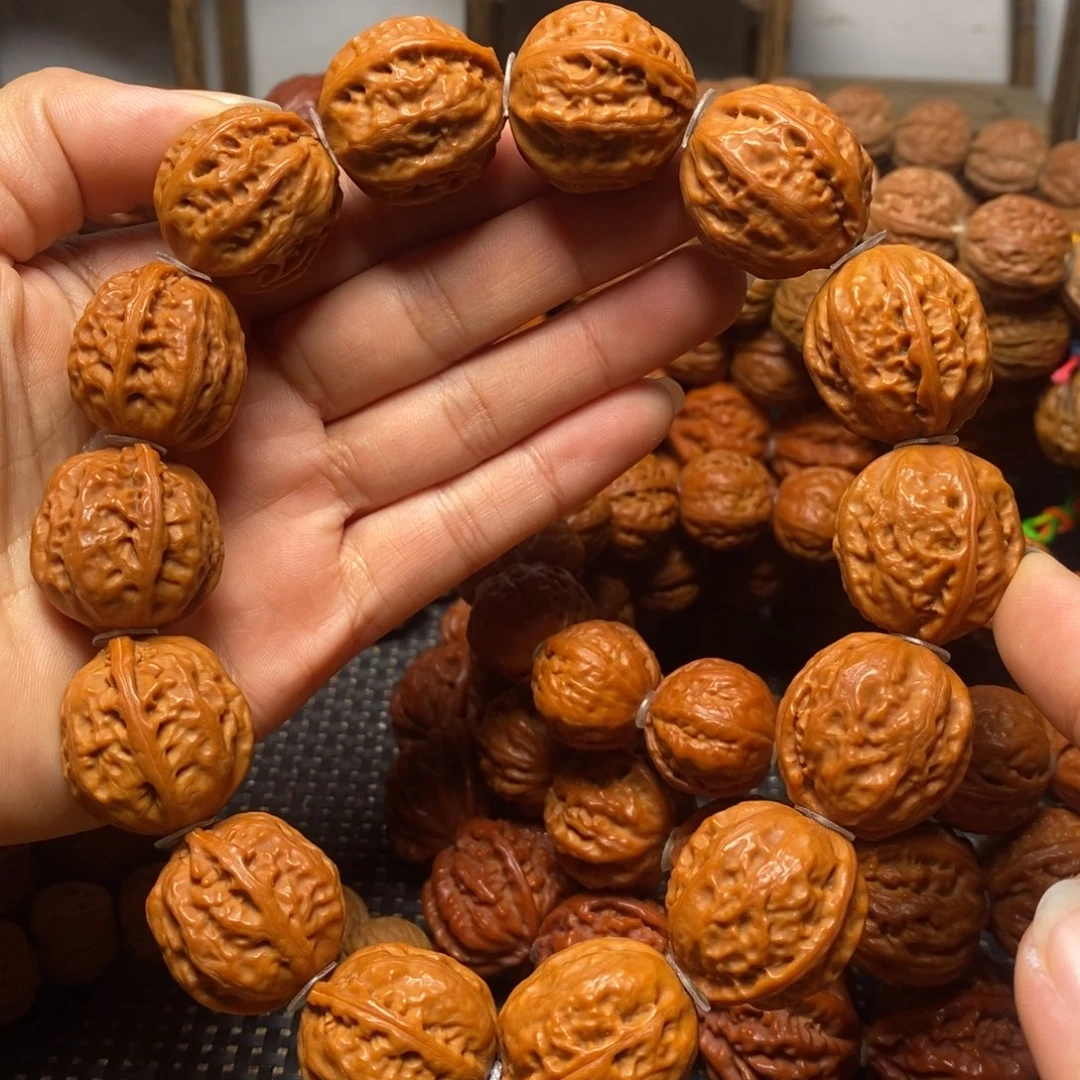 文玩核桃手串粗筋八棱手串