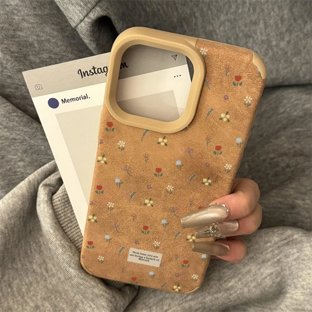 BANCA秋冬满屏小碎花适用苹果16手机壳iPhone17小米15vivoppo华为