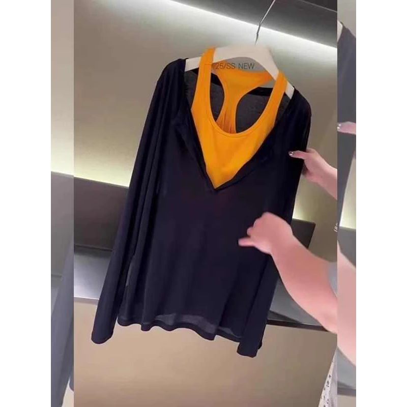 好韩好高级！法式简约风清冷松弛感通勤穿搭两件套防晒罩衫上衣潮