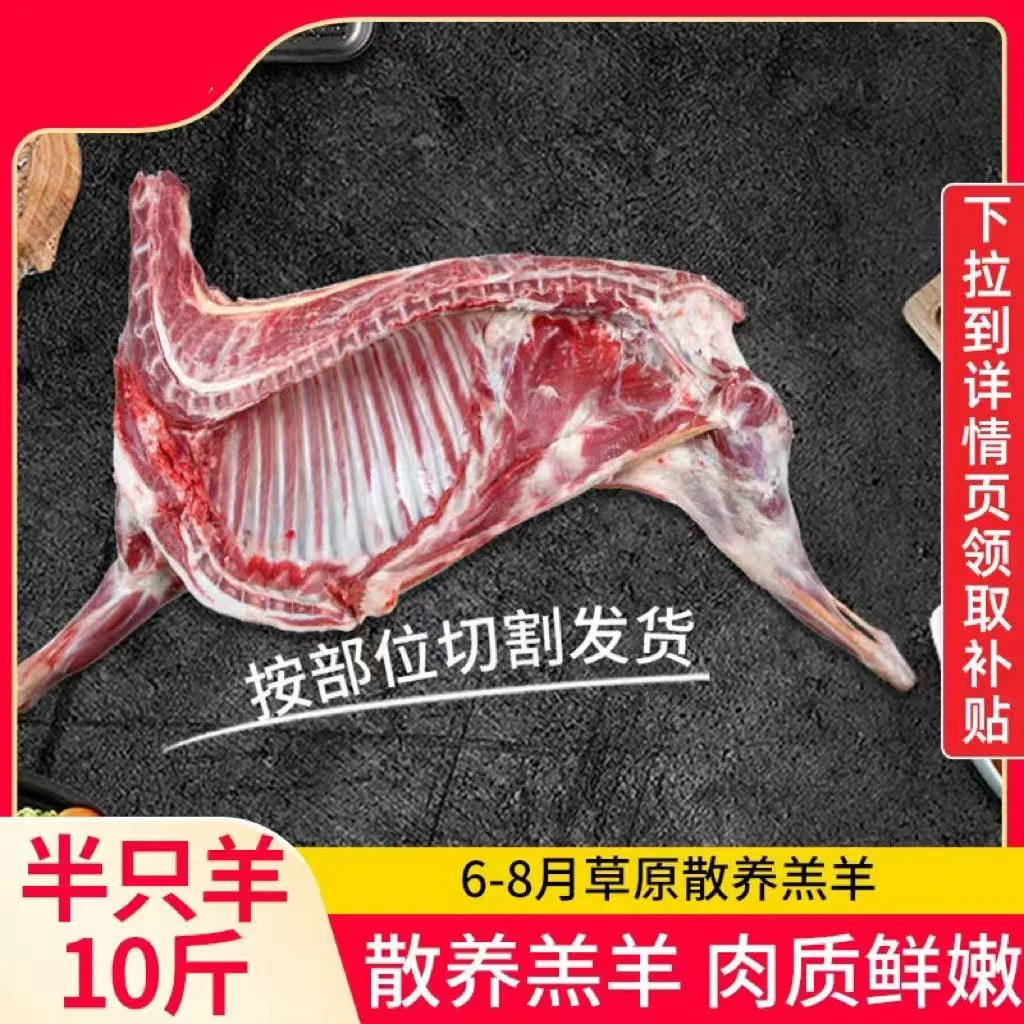 草原溜达羊直发分割羊羊前后腿羊排组合10斤切块发货航空冷链清真
