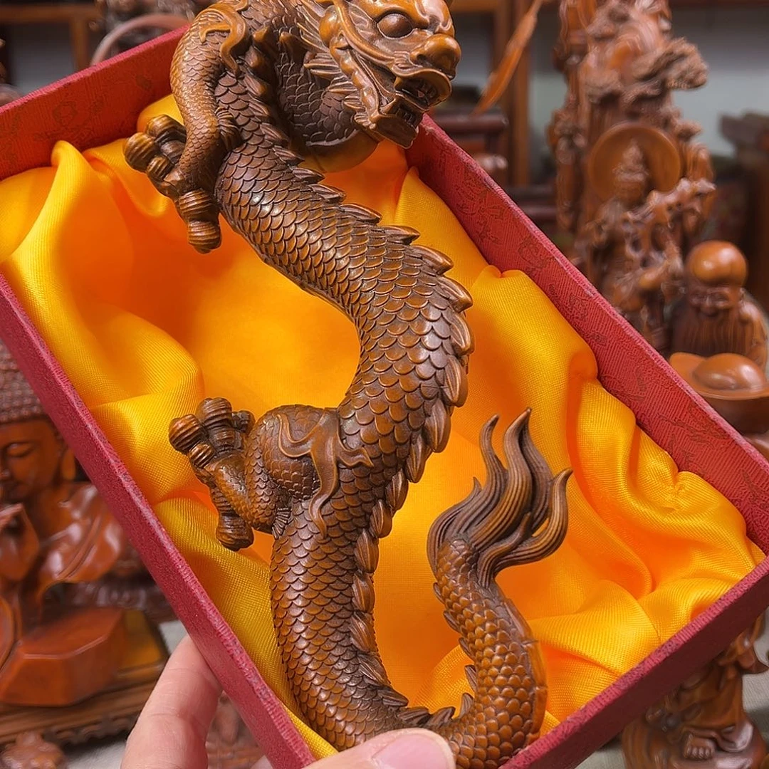 黄杨木黄杨木雕刻高度长度23厘米