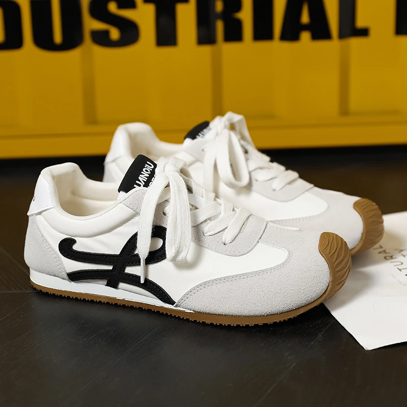 环球复古德训鞋女2025夏季新款爆款百搭小白鞋休闲板鞋阿甘运动鞋