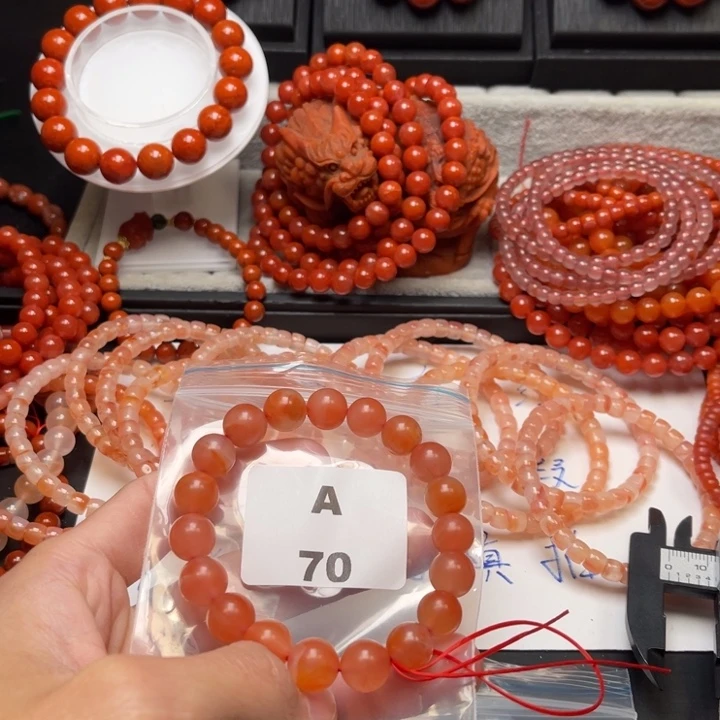 未镶嵌多样性发货默认微瑕称重10m m南红玛瑙